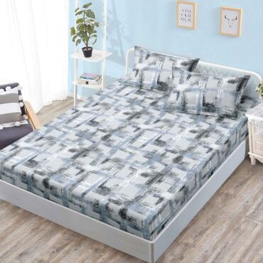 Husa de pat+2 fete de perna finet, Nuante de Gri